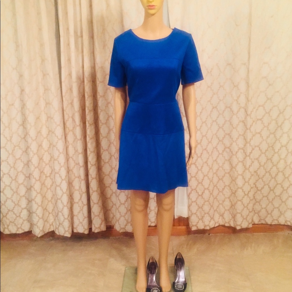 Blue stretch dress